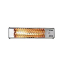 Estufa de baño de cuarzo - modelo cromo - 600-1200w orientable - edm