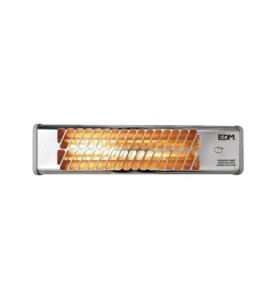 Estufa de baño de cuarzo - modelo cromo - 600-1200w orientable - edm