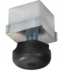 Pata 40x40mm regulable aluminio con tornillo  (4 unidades)
