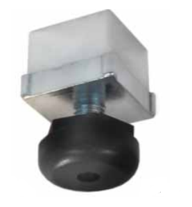 Pata 40x40mm regulable aluminio con tornillo  (4 unidades)