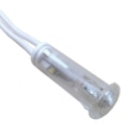 Piloto cristal Ø9mm 230v con cable  jemi