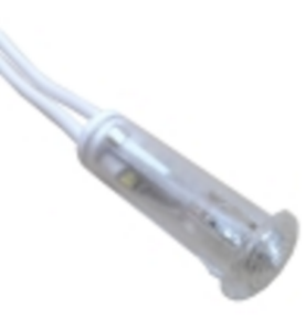 Piloto cristal Ø9mm 230v con cable  jemi