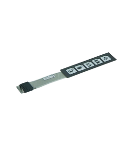 Teclado de membrana tazas 5 negro L 105mm An 27mm lar. 27mm VFA