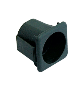 Soporte Negro Para Pulsador Ø23 28x28mm Bonnet, Elektra, GIGA, Silanos