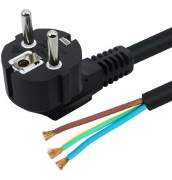 Clavija Con Cable 3x1mm 2 Metros VARIOS