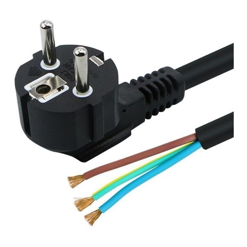 Clavija Con Cable 3x1mm 2 Metros VARIOS