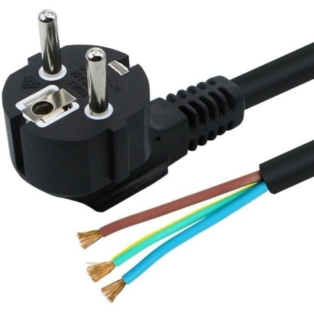 Clavija Con Cable 3x1mm 2 Metros VARIOS