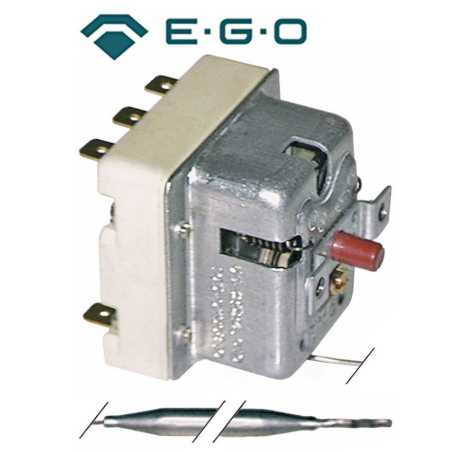 Termostato de seguridad temp. desconexión 105°C 3 polos 20A sonda ø 4mm sonda L 107mm EGO