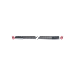 Tubo de ducha empalmes 1/2" L 2000mm inox p de trabajo 10bar