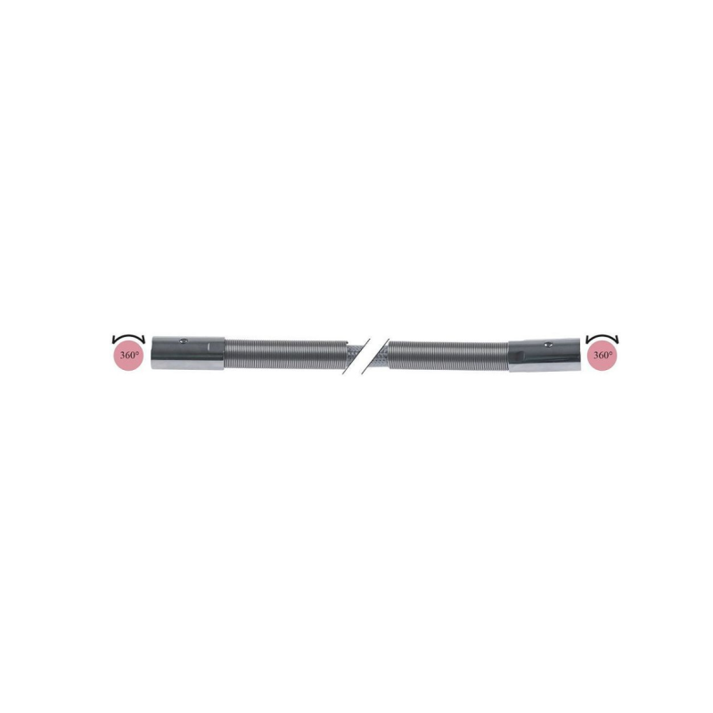 Tubo de ducha empalmes 1/2" L 2000mm inox p de trabajo 10bar Tubo de ducha empalmes 1/2" L 2000mm inox p de trabajo 10bar