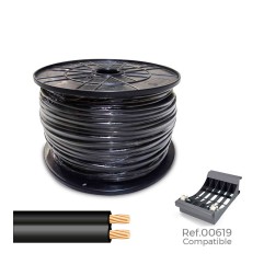 Cable paralelo 48v 2 x 0,75 mm² negro 1000 m (bobina grande)
