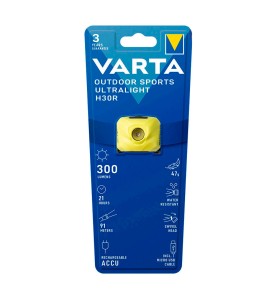 Linterna frontal ultralight h30r amarilla varta