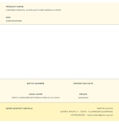 Linterna frontal ultralight h30r amarilla varta