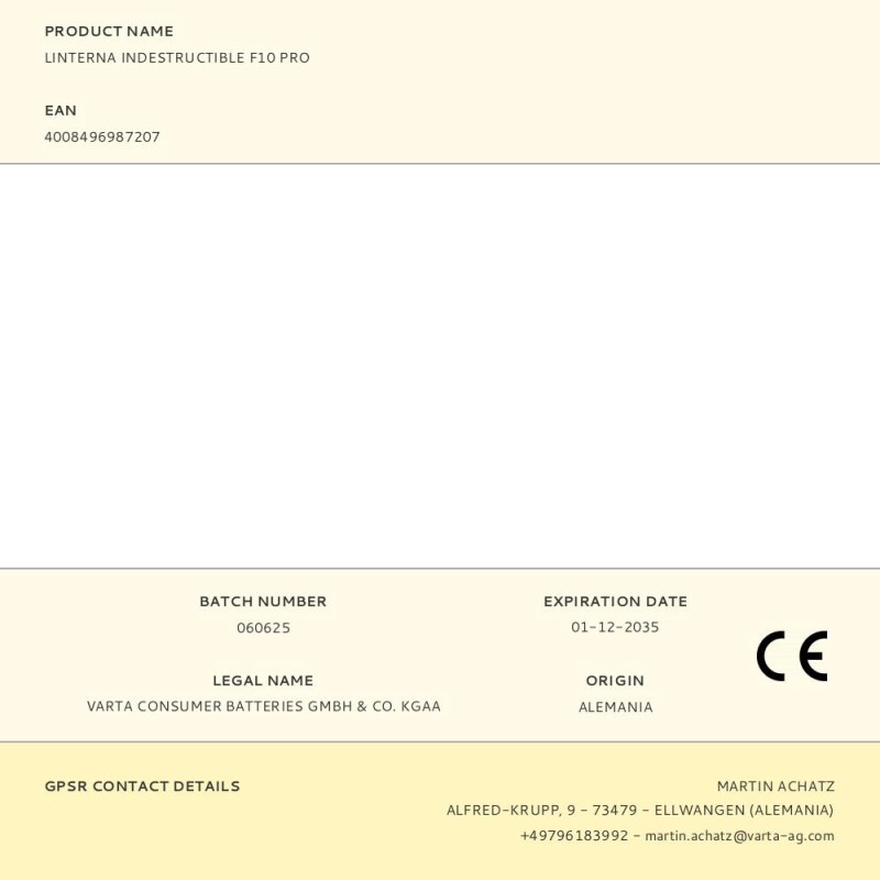 Linterna indestructible f10 pro