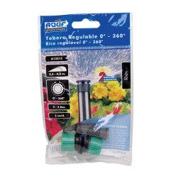 Pack con bolsa 2 toberas agua van 12 (3,5-4m) regulable-0-360°