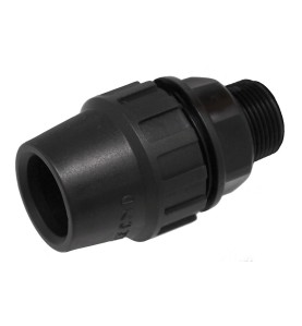 Terminal rosca macho. 32mm (1") aqua center