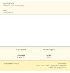 Codo 25mm (3/4") aqua control