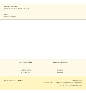 Codo 25mm (3/4") aqua control