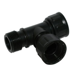 Conexion "t" colector rosca loca 1" aqua center