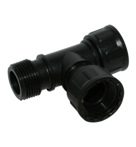 Conexion "t" colector rosca loca 1" aqua center