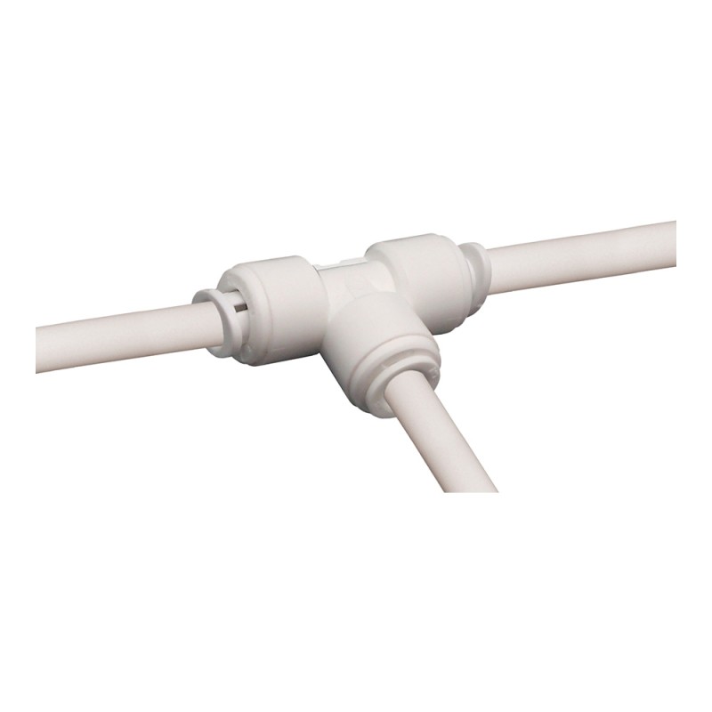 Adaptador "t" de distribución automática 1/4"