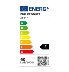 Bombilla "leaf" led e27 60w 6400lm 6500k luz fria ø26,5x12cm edm