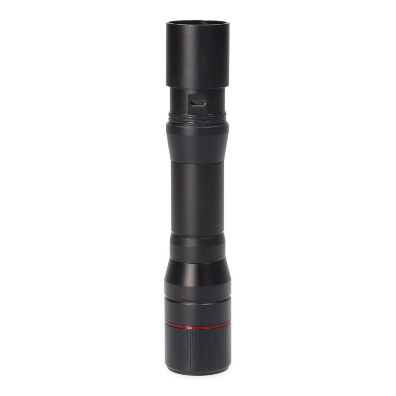 Linterna de 1 led 20w cuerpo aluminio recargable + funcion power bank 1800lm