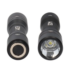 Linterna de 1 led 20w cuerpo aluminio recargable + funcion power bank 1800lm