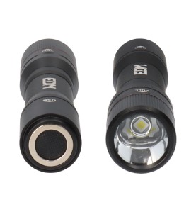 Linterna de 1 led 20w cuerpo aluminio recargable + funcion power bank 1800lm