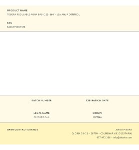 Tobera regulable aqua basic 25-360° -15a aqua control