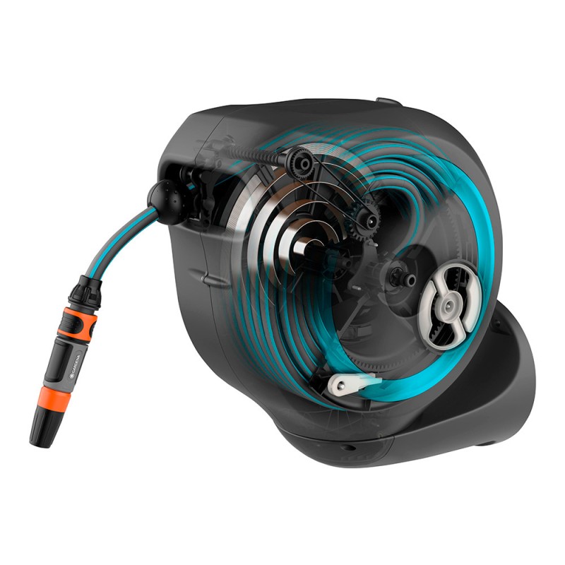Portamangueras automatico rollup 15 m