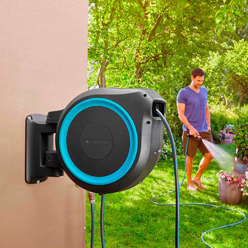 Portamangueras automatico rollup 25 m