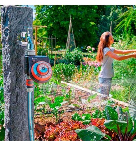 Programador de riego analogico easy plus gardena