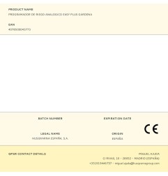 Programador de riego analogico easy plus gardena