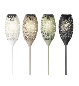 Antorcha solar led blanco calido ø11x94cm 5 leds colores/modelos surtidos