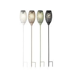 Antorcha solar led blanco calido ø11x94cm 5 leds colores/modelos surtidos