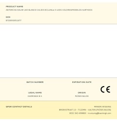 Antorcha solar led blanco calido ø11x94cm 5 leds colores/modelos surtidos