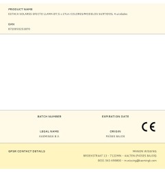 Estaca solares efecto llama ø7,5 x 27cm colores/modelos surtidos, 4 unidades