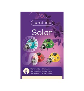 Figura luz solar metalica con forma de mariquita 14,5x13x5cm modelos surtidos