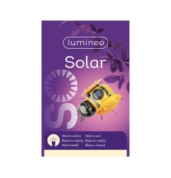 Figura luz solar metalica con forma de abeja 14,5x13x5cm colores surtidos