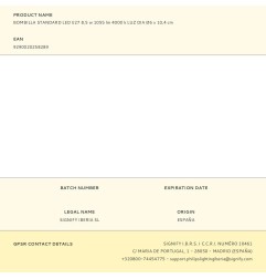 Bombilla standard led e27 8,5 w 1055 lm 4000 k luz dia ø6 x 10,4 cm