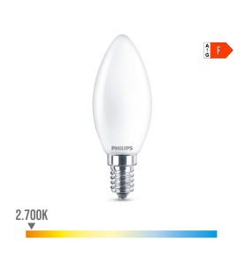 Bombilla vela led e14 4,3 w 470 lm 2700 k luz calida ø3,5 x 9,7 cm