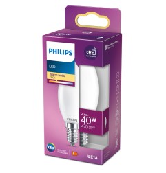 Bombilla vela led e14 4,3 w 470 lm 2700 k luz calida ø3,5 x 9,7 cm