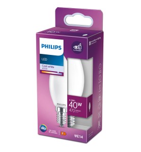 Bombilla vela led e14 4,3 w 470 lm 4000 k luz dia ø3,5 x 9,7 cm