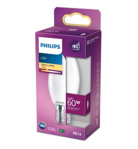 Bombilla vela led e14 6,5 w 806 lm 2700 k luz calida ø3,5 x 9,7 cm