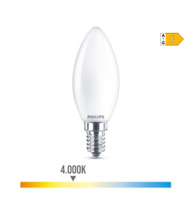 Bombilla vela led e14 6,5 w 806 lm 4000 k luz dia ø3,5 x 9,7 cm