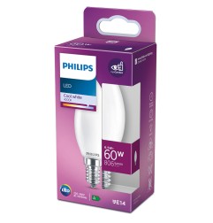 Bombilla vela led e14 6,5 w 806 lm 4000 k luz dia ø3,5 x 9,7 cm