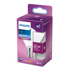 Bombilla esferica led e14 6,5 w 806 lm 6500 k luz fria ø4,5 x 8 cm