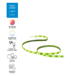 Tira de led 2m 1.600lm starterkit wiz philips