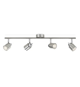 Foco 4 elementos meranti gu10 (bombilla no incluida) color cromo mate 15,5 x 10 x 69 cm